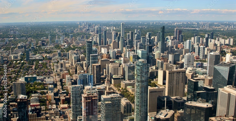 Panorama de Toronto au Canada.