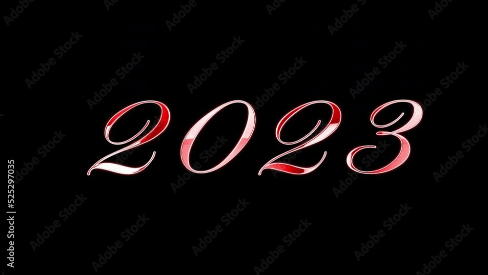2023 red text of lights stars particles emerging background. Merry Christmas and Happy New Year concepts. 2023 red text of lights stars particles emerging background. Merry Christmas and Happy New Year concepts.