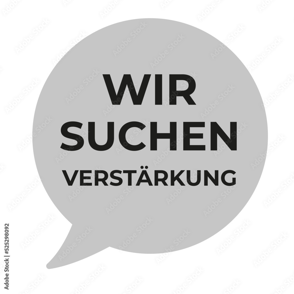 Stellenanzeige wir suchen Verstärkung Stellenanzeige wir suchen Verstärkung