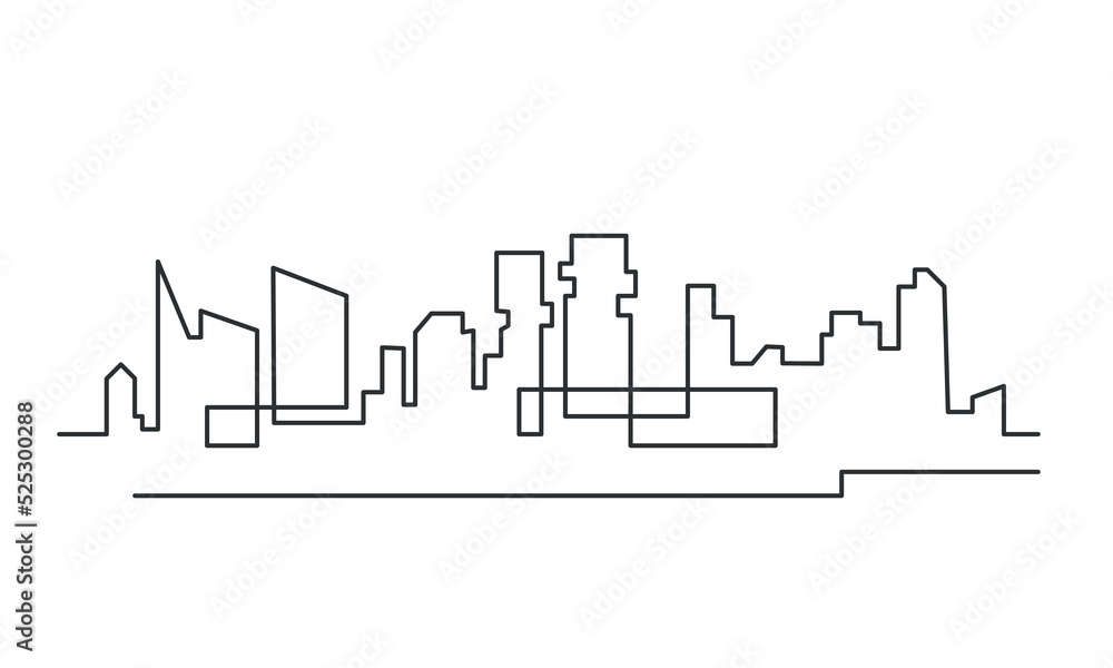 Lusail  scheme Arabic skyscraper city. Travel to Qatar  silhouette. Urban landscape sketch. Vector illustration