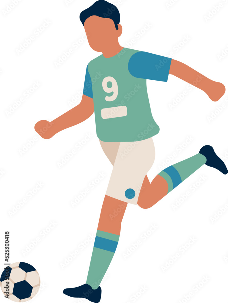 Man hitting soccer ball. Footbal shot kick Man hitting soccer ball. Footbal shot kick