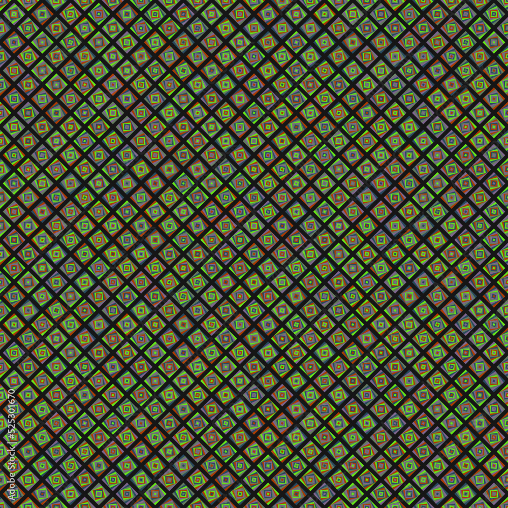 Fototapeta premium Color Rhombus tile tessellation pattern illustration