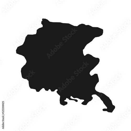 Friuli venezia giulia Map. Region of Italy. Vector illustration.