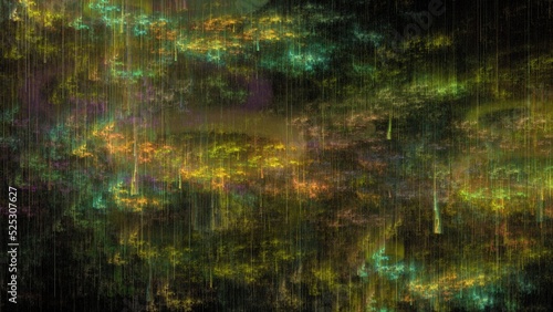 Paint Movement. Color Dream series. Composition of gradients and spectral hues for subject of imagination, creativity and art painting