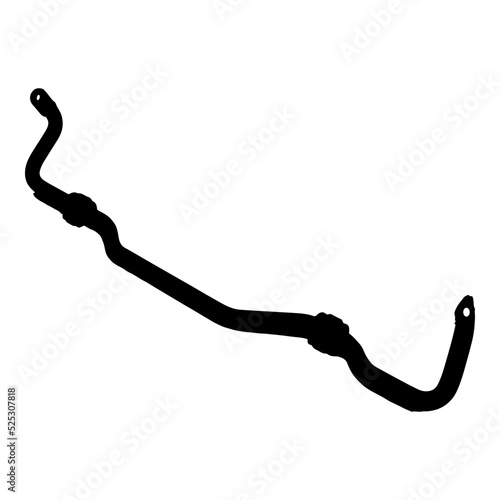 Modern automotive icon of car sway bar . The coolest car icons ever made. Automotive antiroll bar, stabilizer bar