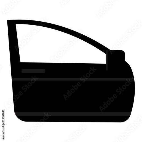 Modern automotive icon of car door . The coolest car icons ever made. Car passenger front door panel