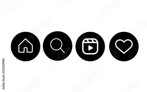 Instagram icon set