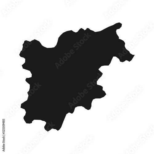 Trentino Alto Adige Map. Region of Italy. Vector illustration.