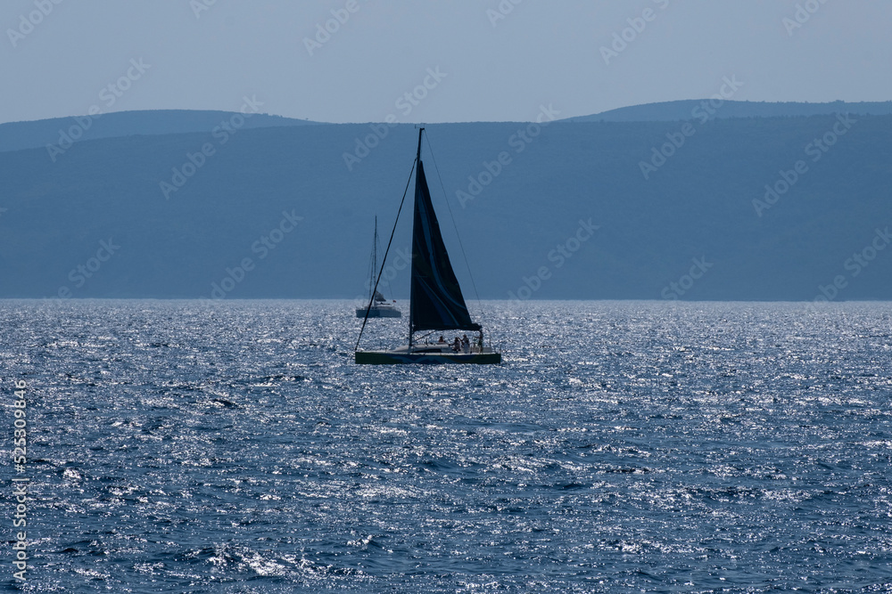 Sailing Yachts  on Horizon...