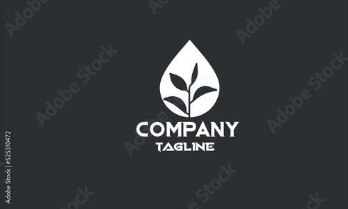 minimal bio oil logo template