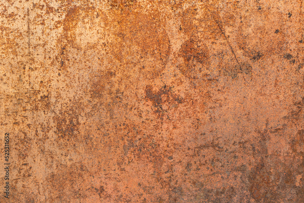 Rusty burnt metal of armored vehicles. metal texture with scratches and cracks