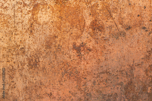 Rusty burnt metal of armored vehicles. metal texture with scratches and cracks