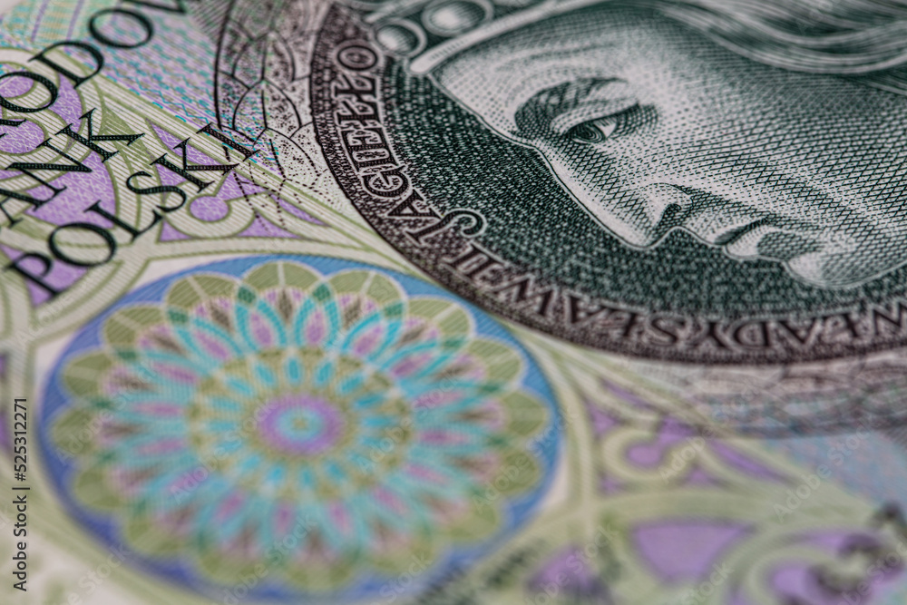 Obverse of 100 polish zloty banknote