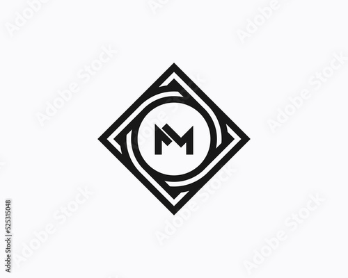 Free Download Abstract Modern Logo badge design with M letter mark - GFXLoad