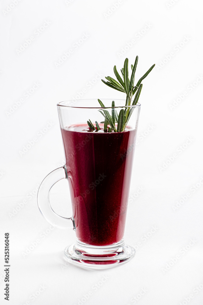 mulled wine on the white background mulled wine on the white background