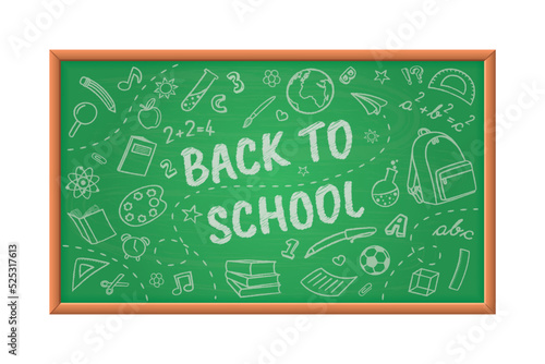 Back to school banner. Vector design