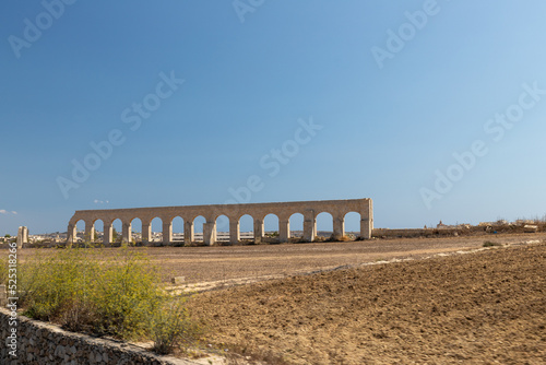 The Gozo Aqueduct is an aqueduct on the island of Gozo, Malta. It was built by the British between 1839 and 1843 to transport water from Għar Ilma ito Victoria