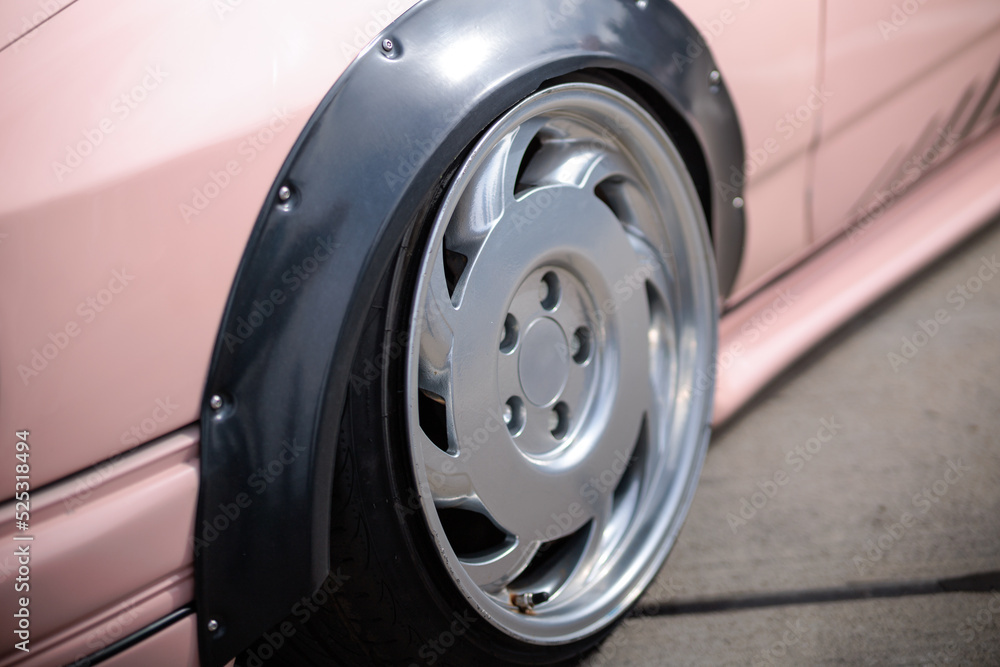 stylish car wheel, sports car tuning, motorsport lifestyle, close-up stylish car wheel, sports car tuning, motorsport lifestyle, close-up