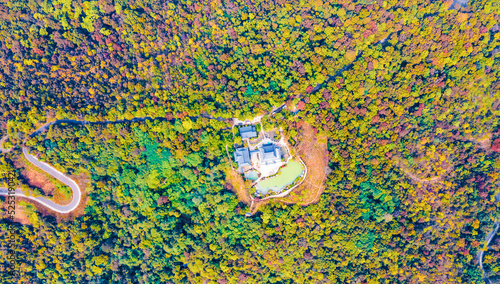 Photography Aerial photography of Qixia Temple Scenic Spot in Qixia Mountain, Nanjing City,