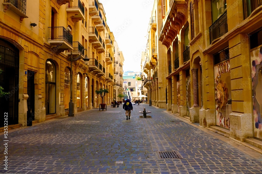 Wunderschöne Straße in Beirut Libanon 