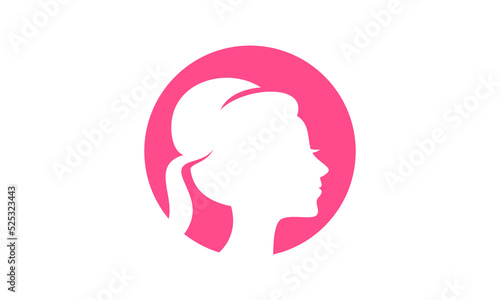 fashion female head logo © enera