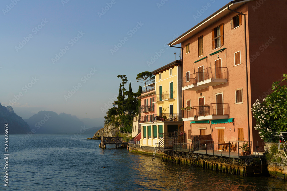 The Garda lake at Malcesine The Garda lake at Malcesine