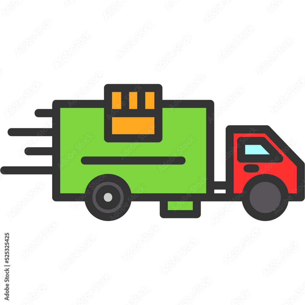 Fototapeta premium Delivery Truck Icon