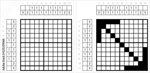 Arrow Icon Nonogram Pixel Art M_2208003