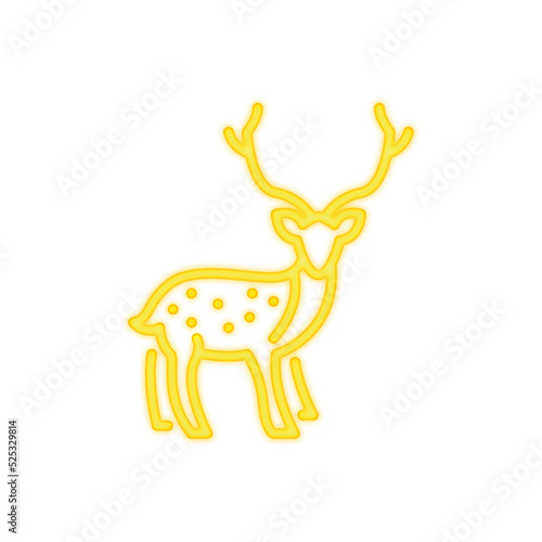 deer neon icon