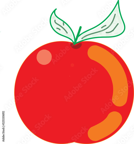 illustration of a tomato for promoting FnB industry
