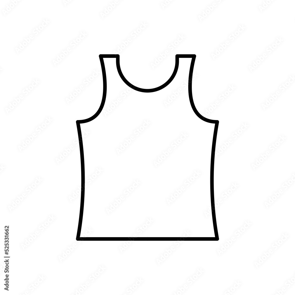 Simple mens tank top vector outline icon. EPS 10.. Outline illustration on white. Sleeveless tank... Male shirt template. illustration tank on white.. For app, web design, dev, ui, graphic, print. Simple mens tank top vector outline icon. EPS 10.. Outline illustration on white. Sleeveless tank... Male shirt template. illustration tank on white.. For app, web design, dev, ui, graphic, print.
