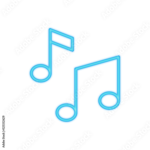 music neon icon