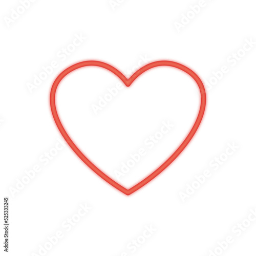 heart neon icon