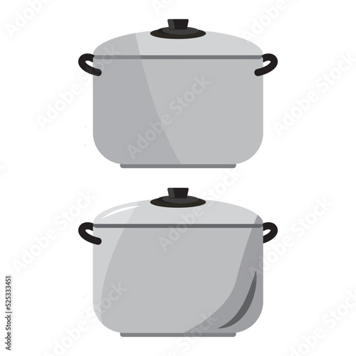red food presto kitchen stove rice pot vector