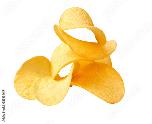Obraz na plátně chips isolated on white