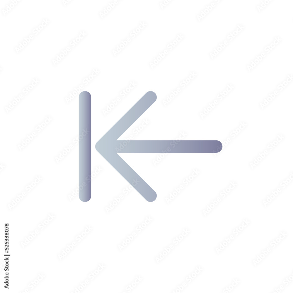 Previous step flat gradient color ui icon. Web browser. Digital program feature. Move backward. Simple filled pictogram. GUI, UX design for mobile application. Vector isolated RGB illustration Previous step flat gradient color ui icon. Web browser. Digital program feature. Move backward. Simple filled pictogram. GUI, UX design for mobile application. Vector isolated RGB illustration