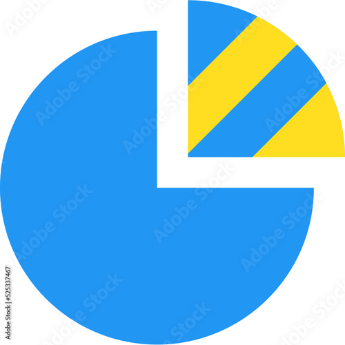 Obraz na płótnie Pie Chart Icon w salonie