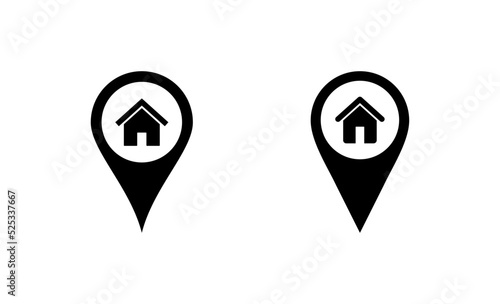Free Download Address icon vector. home location sign and symbol. pinpoint - GFXLoad