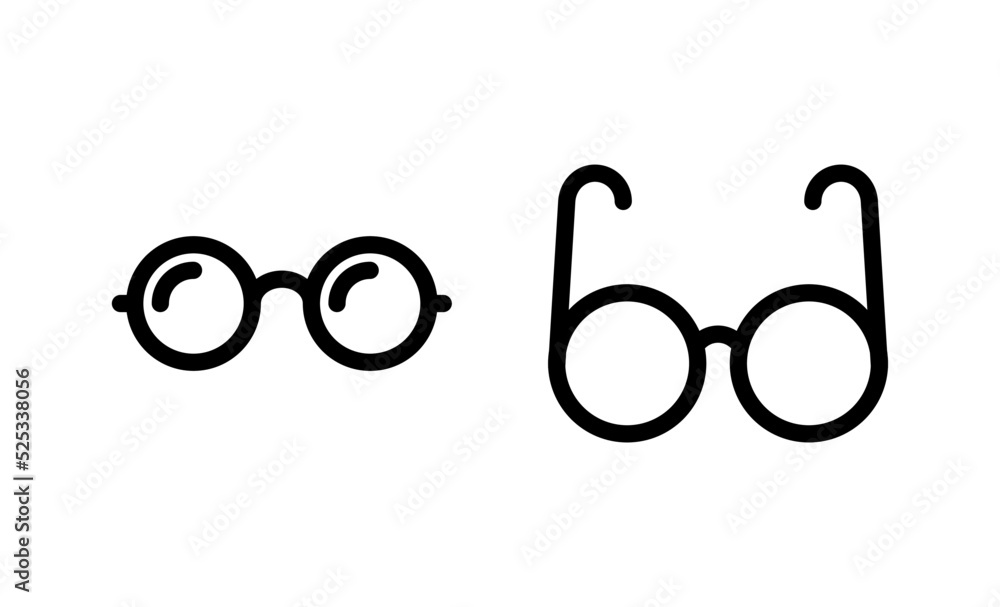 Glasses icon vector. Glasses sign and symbol Glasses icon vector. Glasses sign and symbol