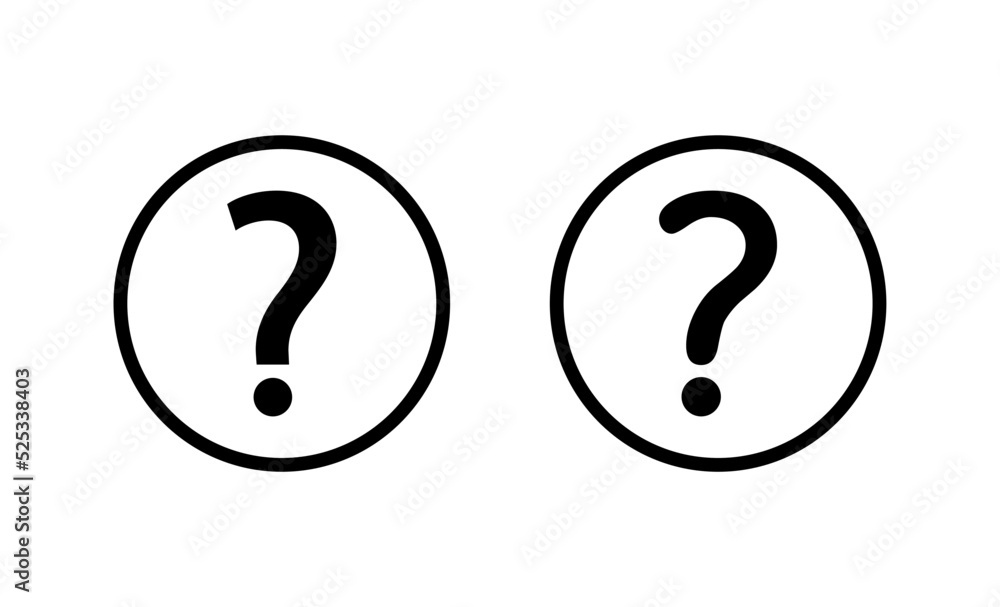 Fototapeta premium Question icon vector. question mark sign and symbol