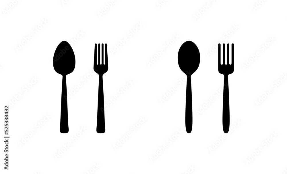 spoon and fork icon vector. spoon, fork and knife icon vector. restaurant sign and symbol spoon and fork icon vector. spoon, fork and knife icon vector. restaurant sign and symbol