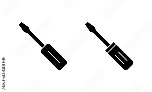 Screwdriver icon vector.tools sign and symbol