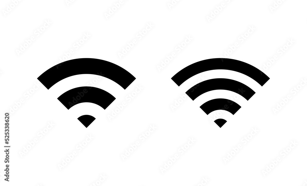 Wifi icon vector. signal sign and symbol. Wireless icon Wifi icon vector. signal sign and symbol. Wireless icon