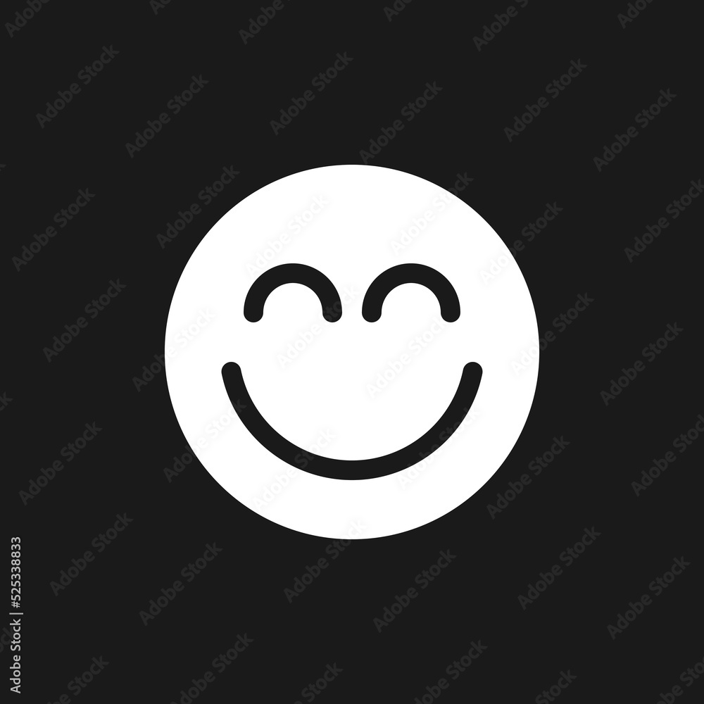 Obraz premium Portrait mode dark mode glyph ui icon. Retouch. Simple filled line element. User interface design. White silhouette symbol on black space. Solid pictogram for web, mobile. Vector isolated illustration