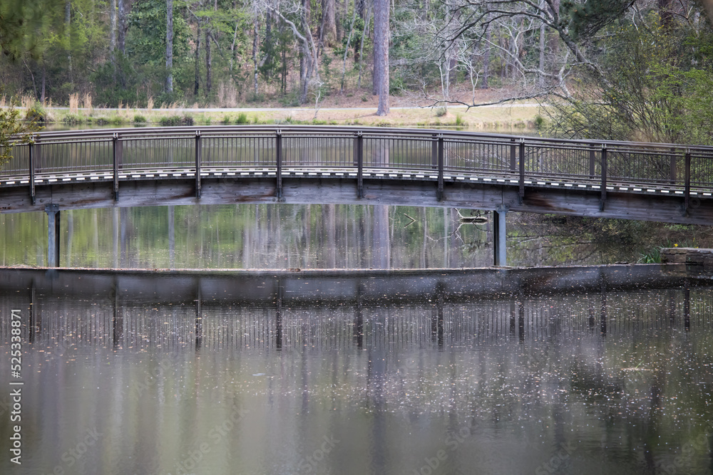 Bridge over a quiet lake Bridge over a quiet lake