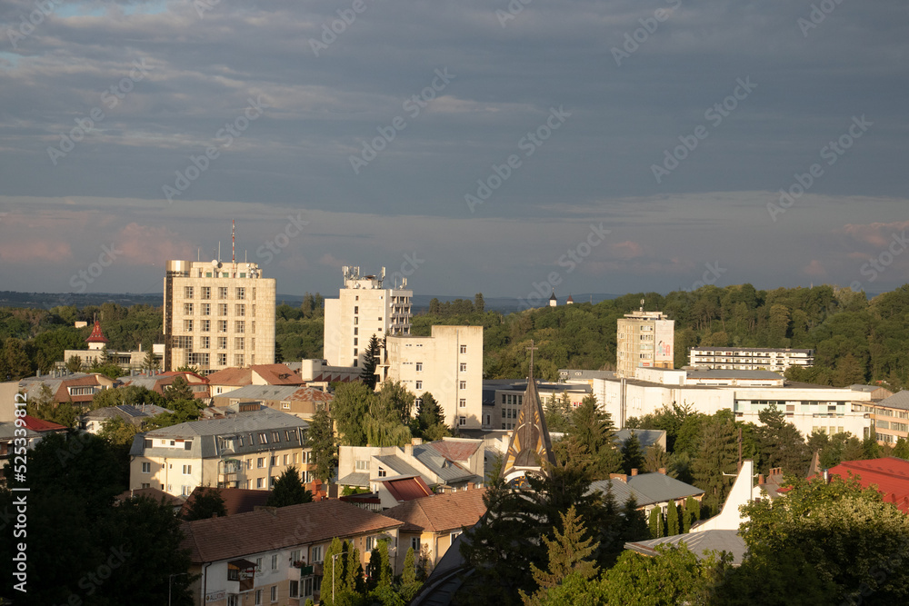 Suceava city, urban scenes and architecture