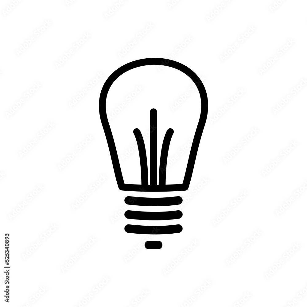 light bulb icon vector illustration logo template for many purpose. Isolated on white background. light bulb icon vector illustration logo template for many purpose. Isolated on white background.