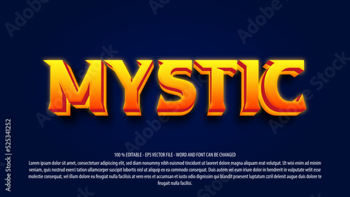 Mystic Halloween 3d editable text effect template