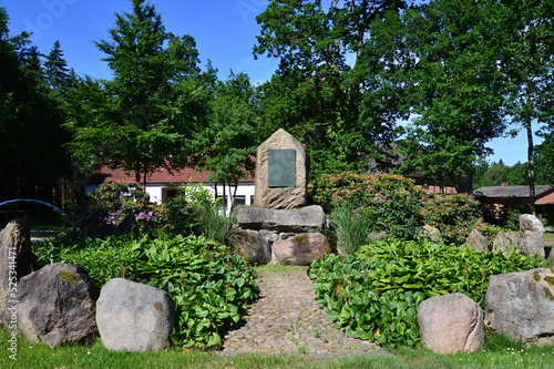 Memorial in the Village Bothmer, Lower Saxony photo
