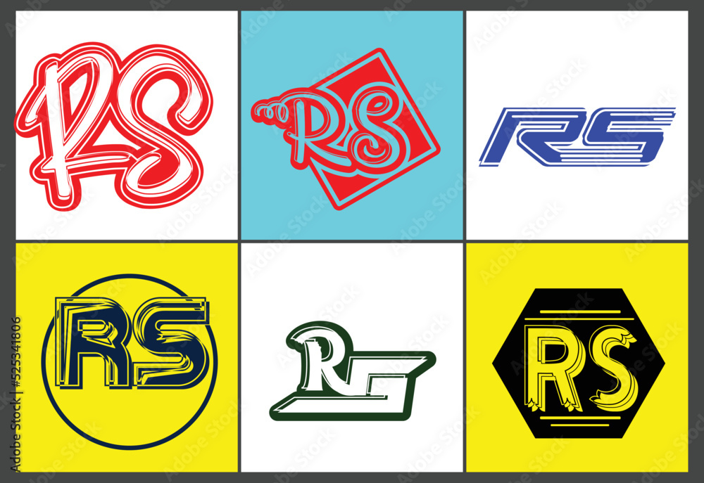 Letter RS logo and icon design template Letter RS logo and icon design template
